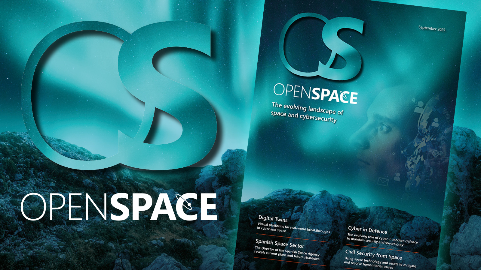 Graphic showing front cover of OpenSpace magazine
