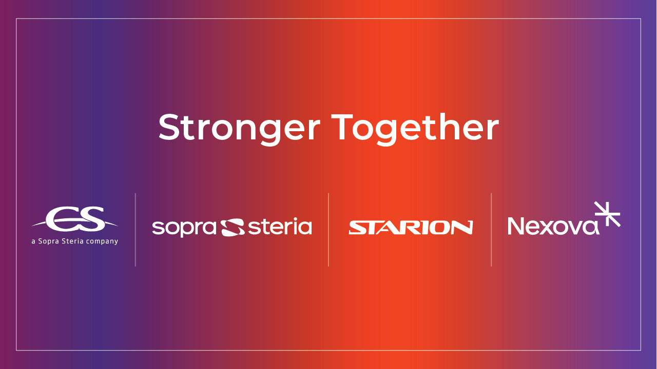 Image which displays the logos of CS Group, Sopra Steria, Starion and Nexova