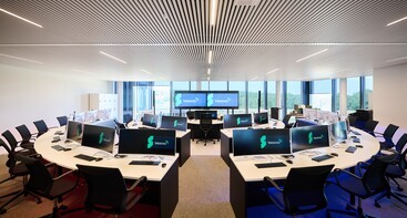 The training room in the Nexova Cyber Centre of Excellence