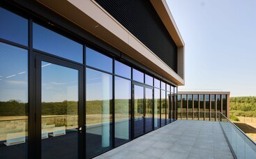 An external close-up view of the Nexova Cyber Centre of Excellence