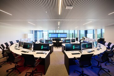 The training room in the Nexova Cyber Centre of Excellence